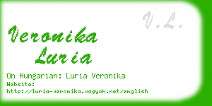 veronika luria business card